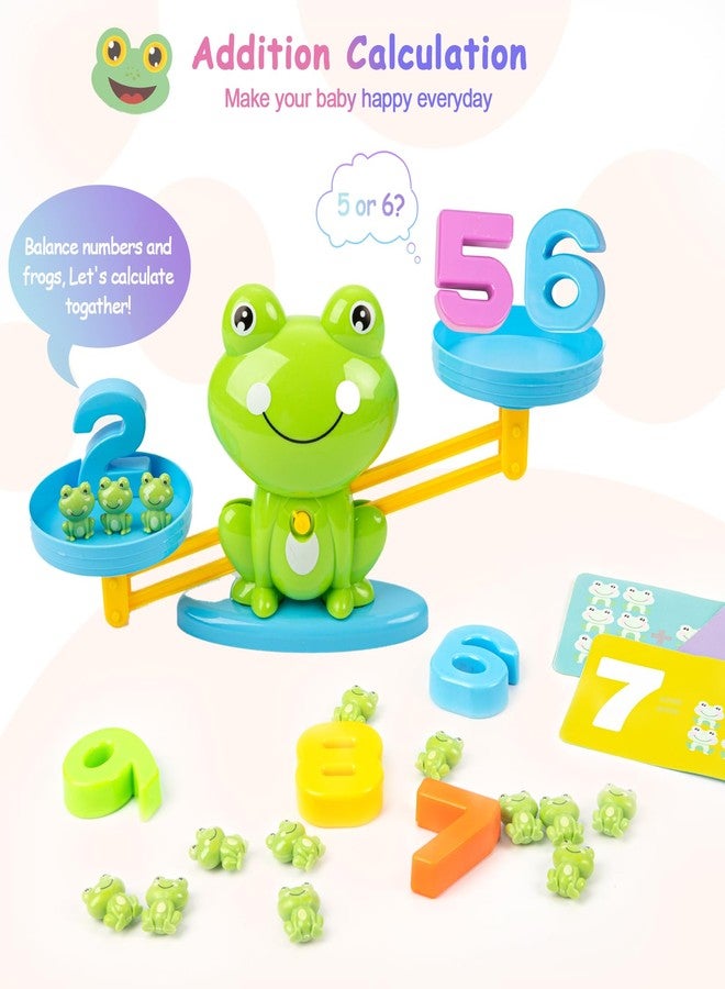 lonfypeng Frog Balance Counting Toys, Cool Math Learning Games for Boys and Girls, Educational Number Preschool Toy, Fun Children's Gift STEM Math Games for Kids Age 3+ (63 PCS) - Image 2